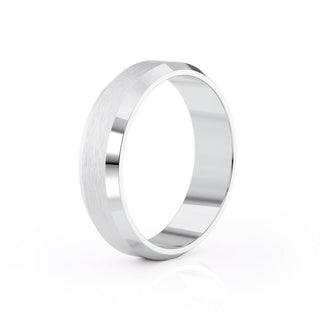 Classic Brushed Finish Wedding Band For Men