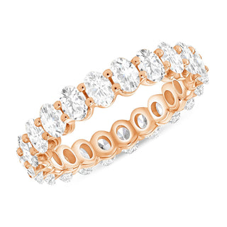 2.50 TCW Oval CVD Diamond Eternity Wedding Band