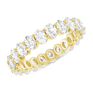 2.50 TCW Oval CVD Diamond Eternity Wedding Band