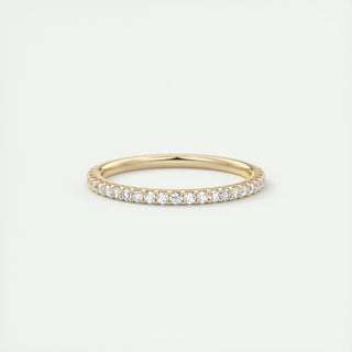 0.36 TCW Round CVD Diamond Full Eternity Wedding Band