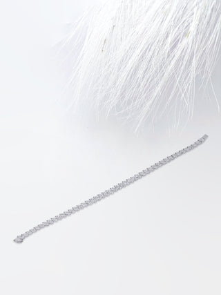 Pulsera de moissanita con diamantes de talla marquesa de 8,18 ct para ella