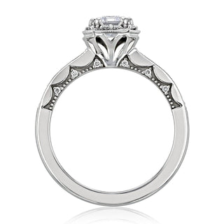 1.80CT Emerald Cut Double Prong Setting Moissanite Engagement Ring - ELITE CARAT