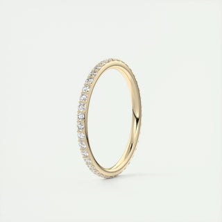 0.37 TCW Round CVD Diamond Full Eternity Wedding Band