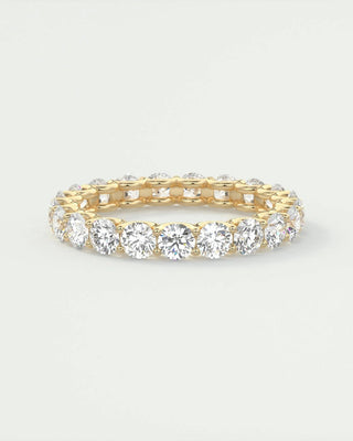 2.1 TCW Round CVD Diamond Full Eternity Wedding Band