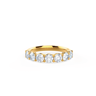 Alliance de mariage éternité à 7 pierres taille brillant rond de 2,7 mm 