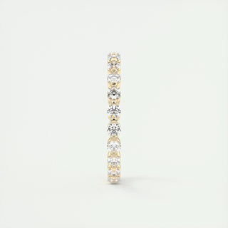 0.69 CT Round EF- VVS Diamond Full Eternity Bubble Wedding Band