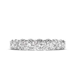 4.0 Carats Of Pure Brilliance! This E-VS1 Round Diamond Eternity Band