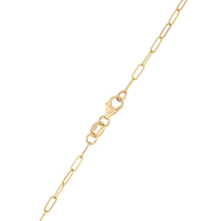 Collier avec topaze ronde et diamant de 0,84 ct - Pierre de naissance de décembre