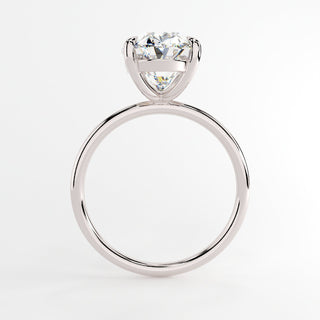 Bague de fiançailles avec solitaire ovale en moissanite de 1,0 à 4,0 ct