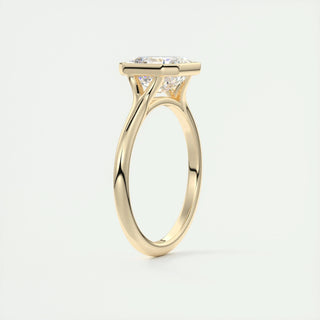 2ct Asscher F- VS1 Diamond Solitaire Engagement Ring