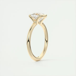 2ct Cushion F- VS1 Diamond Solitaire Engagement Ring