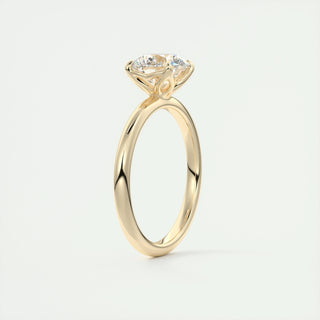 1.5-3.50 CT Round Diamond Solitaire Engagement Ring