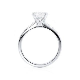 Bague de fiançailles de style solitaire en moissanite de forme ronde de 1,20 ct