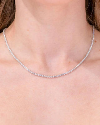 6.08TCW Round Moissanite Tennis Necklace