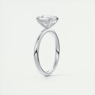 2CT Cushion Cut Moissanite Solitaire Prong Engagement Ring - ELITE CARAT