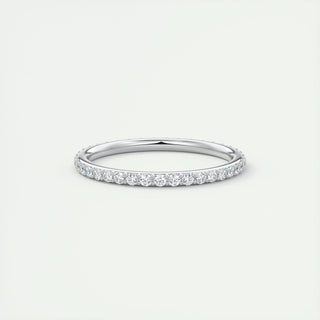 Alliance de mariage à éternité complète avec diamants CVD ronds de 0,37 TCW