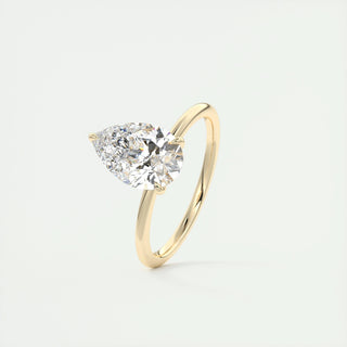 1.0-3.0 ct Pear Diamond Solitaire Engagement Ring