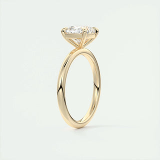 1.0-3.0 ct Cushion Diamond Solitaire Engagement Ring