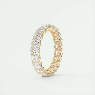 3.15 TCW Oval CVD Diamond Full Eternity Wedding Band