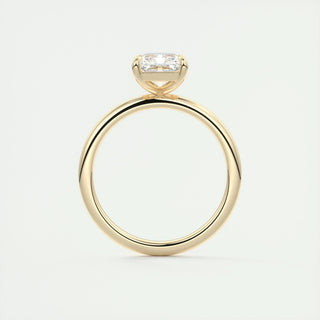 Anillo de compromiso con solitario de diamantes Radiant F-VS1 de 2 ct