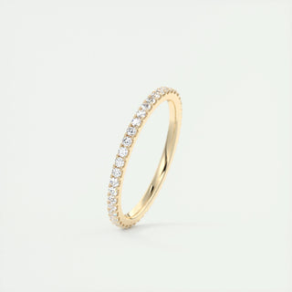 0.36 TCW Round CVD Diamond Full Eternity Wedding Band