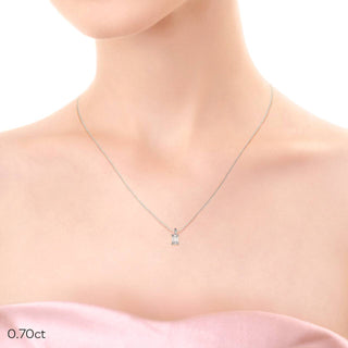 Collier à superposer avec diamants et moissanite solitaire taille émeraude