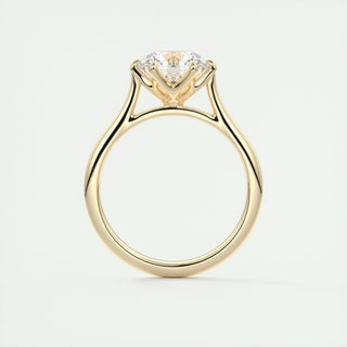 2ct Round F- VS1 Diamond Engagement Ring with Cathedral Setting