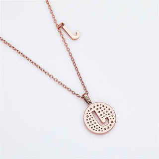 Collier avec diamants et moissanite en forme de lettre « J » pour femme