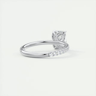 2.15CT Emerald Cut Diamond Moissanite Halo Engagement Ring - ELITE CARAT