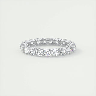 2.1 TCW Round CVD Diamond Full Eternity Wedding Band