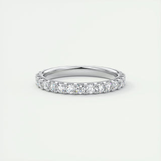 Alliance de mariage éternité complète avec diamants ronds CVD de 0,16 ct