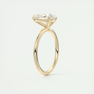 1.0-3.0 ct Pear Diamond Solitaire Engagement Ring