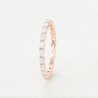 1.32 CT Oval Shaped Moissanite Full Eternity Wedding Band