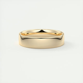 Polished Finish Regular Yellow Gold Men's Band