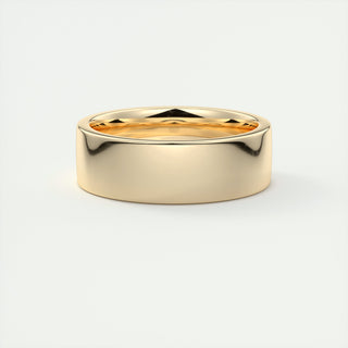 Polished Finish Classic Yellow Gold Men's Band