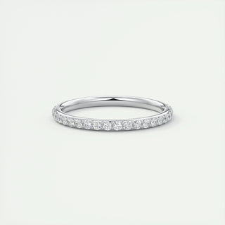 0.74 TCW Round CVD Diamond Full Eternity Wedding Band