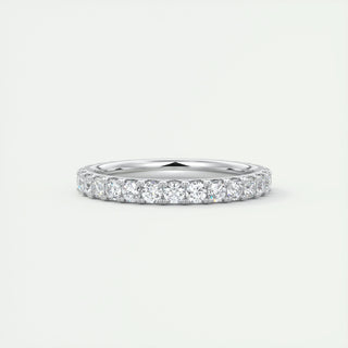 0.84 CT Round EF- VVS Diamond Full Eternity Stackable Wedding Band