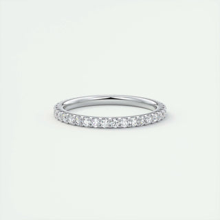 0.74 CT Round Shaped Moissanite Full Eternity Wedding Band