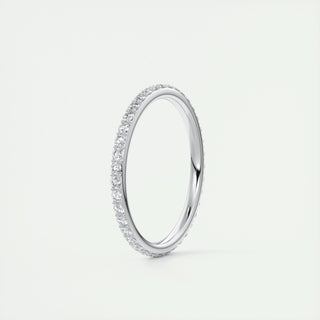 Alliance de mariage à éternité complète avec diamants CVD ronds de 0,37 TCW