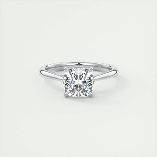 Bague de fiançailles solitaire en moissanite taille coussin de 2,15 ct