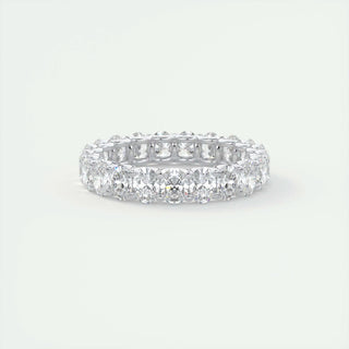 3.15 TCW Oval CVD Diamond Full Eternity Wedding Band