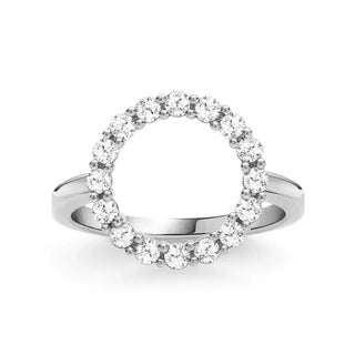 0.50CT Round Diamond April Birthstone Engagement Ring