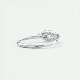 Anillo de compromiso con diamante solitario en engaste marquesa de 1,0 a 3,0 ct