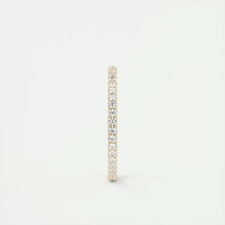 0.36 CT Round EF- VVS Diamond Full Eternity Wedding Band