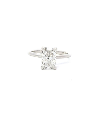 Bague de fiançailles avec diamant solitaire CVD radiant de 1,10 à 3,10 ct