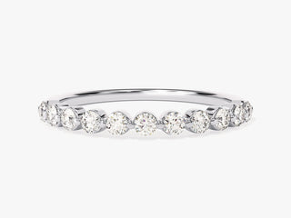 0,55 ct taille ronde onze diamants moissanites mariage pour femmes