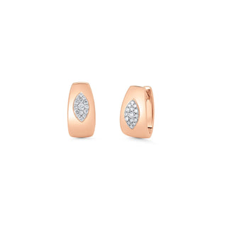 Boucles d'oreilles Huggie en diamant et moissanite ronde de 0,16 TCW