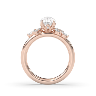 Bague de fiançailles avec solitaire en diamant ovale F-VS1 de 1,50 à 3,50 ct