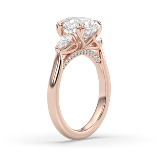 Bague de fiançailles avec solitaire en diamant ovale de 1,50 à 3,50 ct