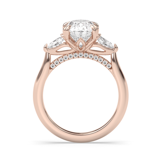 Bague de fiançailles avec solitaire en diamant ovale de 1,50 à 3,50 ct